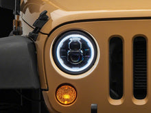 Load image into Gallery viewer, Raxiom 07-18 Jeep Wrangler JK Axial 7-In LED Headlights w/ DRL Turn Signals- Blk Housing (Clear) Headlights Raxiom