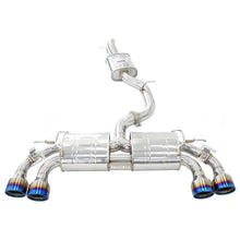 Load image into Gallery viewer, Invidia 2022+ Volkswagen Golf R MK8 76mm R400 Valved Cat Back Exhaust Rolled TI Tips | HS22GFR8GV4RT