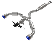 Load image into Gallery viewer, aFe 23-24 Toyota GR Corolla L3 1.6L (t) Gemini XV 3in to 2-1/2in Cat Back Exhaust w/ Blue Flame Tips Catback aFe