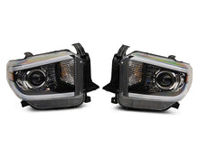 Load image into Gallery viewer, Raxiom 14-21 Toyota Tundra Axial Projector Headlights w/ SEQL LED Bar- Blk Housing (Clear Lens) Headlights Raxiom