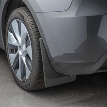 Load image into Gallery viewer, WeatherTech 20-24 Tesla Model Y No Drill Rear MudFlaps - Black WeatherTech