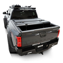 Load image into Gallery viewer, Westin 2024 Toyota Tacoma 2WD/4WD 5ft. Bed Hard Tri-Fold Tonneau Cover - Black Westin