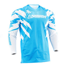 Load image into Gallery viewer, Answer 26 LE Syncron Rizz Vented Jersey Cyan/White/Black Youth - XL
