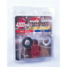 Load image into Gallery viewer, Project Kics Toyota/Daihatsu/Nissan Red Magnetic Drain Bolt - M12X1.25 | WMAG1