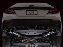 Load image into Gallery viewer, AWE Tuning 22-25 Subaru VB WRX Track Edition Axleback Exhaust - Chrome Silver Tips