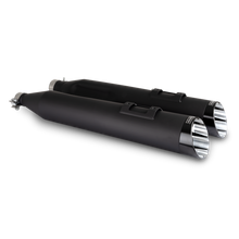 Load image into Gallery viewer, Vance & Hines Harley Davidson M8 Touring Razorback 450 Slip-ons - Black | 47960
