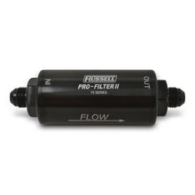Load image into Gallery viewer, Russell Performance Profilter Fuel Filter 6.25in Long 10 Micron -6AN Inlet -10AN Outlet - Black Russell