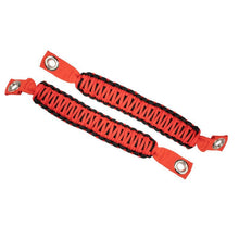 Load image into Gallery viewer, Fishbone Offroad 07-18 Wrangler JK A Pillar Sound Bar Red Paracord Grab Handles Fishbone Offroad