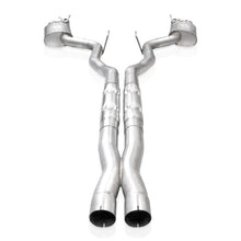 Load image into Gallery viewer, Stainless Works 2024 Mustang GT Catback Quad Tips Redline Sound H-Pipe Factory Connect Exhaust | M24QUADHFCR