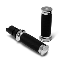 Load image into Gallery viewer, Performance Machine 24-25 Touring, 2025 Softail TBW Contour Handle Grip Set - Chrome Performance Machine