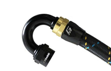 Load image into Gallery viewer, GReddy AN10 180 DEGREE HOSE END SWIVEL BLACK/GOLD ANODIZED | 12801018