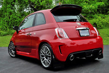 Load image into Gallery viewer, Rally Armor 12-18 Fiat 500 Black UR Mud Flap w/Red Logo Mud Flaps Rally Armor