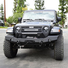 Load image into Gallery viewer, Westin 18-20 Jeep Wrangler WJ2 Full Width Front Bumper w/LED Light Bar Mount Textured Black Westin