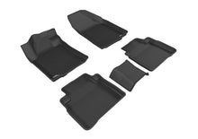 Load image into Gallery viewer, 3D MAXpider 2016-2019 Nissan Maxima Kagu 1st & 2nd Row Floormats - Black | L1NS08801509