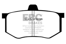 Load image into Gallery viewer, EBC 08-16 Mitsubishi Lancer Evo 10 2.0 Turbo (1 piece rotor) Ultimax2 Rear Brake Pads Brake Pads - OE EBC