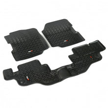 Load image into Gallery viewer, Rugged Ridge Floor Liner Front/Rear Black 1976-1986 Jeep CJ-7 / Jeep Wrangler 87-95 / YJ Rugged Ridge