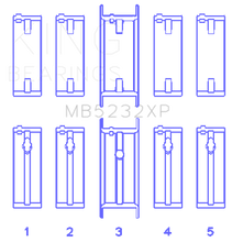 Load image into Gallery viewer, King Engine Bearings Nissan CA16DET/CA18DET/CA20ET (Size +0.50mm) Main Bearing Set King Engine Bearings