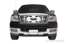 Load image into Gallery viewer, Putco 04-08 Ford F-150 (Honeycomb Grille) w/ Logo CutOut Flaming Inferno Stainless Steel Grille Grilles Putco