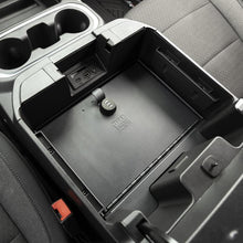 Load image into Gallery viewer, Tuffy Console Safe W/ Combo Lock For Chevrolet Silverado And Gmc Sierra W/ Flow Thru Console Cargo Boxes & Bags Tuffy Products