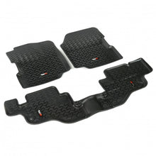 Load image into Gallery viewer, Rugged Ridge Floor Liner Front/Rear Black 1976-1986 Jeep CJ-7 / Jeep Wrangler 87-95 / YJ Rugged Ridge
