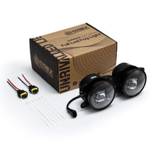 Load image into Gallery viewer, AlphaRex Universal Chrysler/Dodge/Hummer/Jeep DoubleTap Dual Color LED Proj Fog Lights - White/Amber AlphaRex