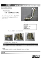 Load image into Gallery viewer, HKS 12-19 Subaru BRZ/Scion FR-S/Toyota 86 Extension Kit w/ Catalytic Converter Connecting Pipes HKS