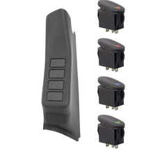 Load image into Gallery viewer, Rugged Ridge A-Pillar Switch Pod Kit Black LHD 07-10 (JK) Rugged Ridge