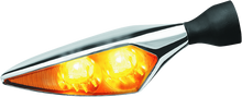 Load image into Gallery viewer, Kuryakyn Rhombus Amber Front Left/ Right Rear Chrome Misc Powersports Kuryakyn