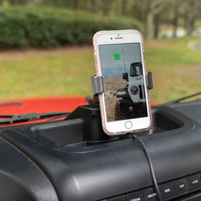 Load image into Gallery viewer, Rugged Ridge Dash Multi-Mount Charging Phone Kit 11-18 JK Rugged Ridge