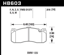 Load image into Gallery viewer, Hawk BMW 135i HPS Street Front Brake Pads Brake Pads - Performance Hawk Performance