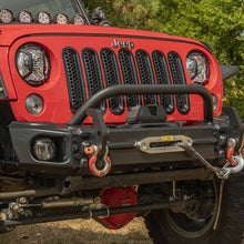 Load image into Gallery viewer, Rugged Ridge Arcus Front Bumper Tube Overrider Black JK Rugged Ridge