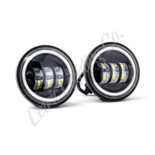 Load image into Gallery viewer, Letric Lighting 4.5in Passing Lamps W/Halo Blk Misc Powersports Letric Lighting