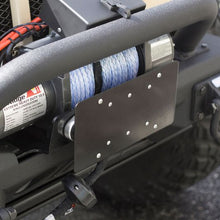 Load image into Gallery viewer, Rugged Ridge Front Hawse Fairlead License Plate Mounting Bracket Rugged Ridge