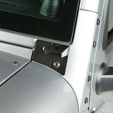Load image into Gallery viewer, Rugged Ridge 07-18 Jeep Wrangler JK Textured Black Windshield Aux. Light Mounting Brackets Rugged Ridge