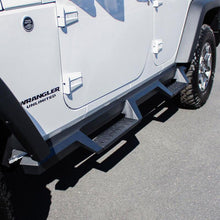 Load image into Gallery viewer, Westin/HDX 07-17 Jeep Wrangler Unlimited Drop Nerf Step Bars - Textured Black Westin