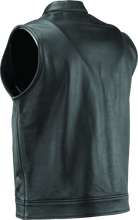 Load image into Gallery viewer, Kuryakyn Leather By River Road Vandal Club Vest Black - Small Vests Kuryakyn