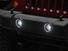 Load image into Gallery viewer, Raxiom 07-18 Jeep Wrangler JK V2 LED Switchback Fog Lights with Amber Turn Signal and Halo Rings | J239000