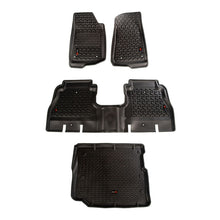 Load image into Gallery viewer, Rugged Ridge Floor Liner Front/Rear/Cargo Black 18-21 Jeep Wrangler JL 4 Dr (Excl. 4XE Models) Rugged Ridge