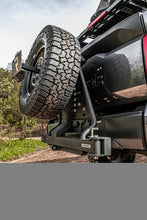 Load image into Gallery viewer, Go Rhino Swing-A-Way Hitch Mounted Tire Carrier (Lic. Plate Lights Not Included) - Textured Black Go Rhino
