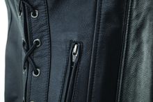 Load image into Gallery viewer, Kuryakyn Leather By River Road Sapphire Leather Vest Black Womens - Small Vests Kuryakyn