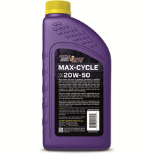 Load image into Gallery viewer, Royal Purple Max-Cycle Synthetic 20W-50 Motorcycle Oil - 1 Quart Royal Purple