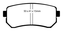Load image into Gallery viewer, EBC 06-11 Hyundai Accent 1.6 Ultimax2 Rear Brake Pads Brake Pads - OE EBC