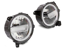 Load image into Gallery viewer, Raxiom 18-23 Jeep Wrangler JL Axial Series 9-In LED Headlights- Blk Housing (Clear Lens) Headlights Raxiom