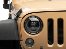 Load image into Gallery viewer, Raxiom 07-18 Jeep Wrangler JK 7-Inch V2 Dragon Eye LED Headlights- Black Housing- Clear Lens | J195064