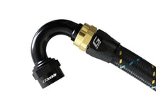 Load image into Gallery viewer, GReddy AN10 150 DEGREE HOSE END SWIVEL BLACK/GOLD ANODIZED | 12801015