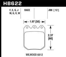 Load image into Gallery viewer, Hawk Wilwood DLS 6812 DTC-70 Brake Pads Brake Pads - Racing Hawk Performance