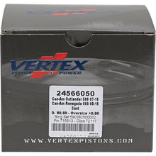 Load image into Gallery viewer, Vertex Piston 07-15 Can-Am Outlander 500 4x4 500cc +0.50mm Oversized Cast Replica Piston Kit Uncategorized Vertex Pistons