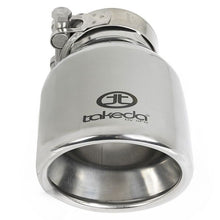 Load image into Gallery viewer, aFe Tips afe Takeda Universal Exhaust Tip 2-1/2 IN Inlet x 4 IN Outlet x 6 IN L