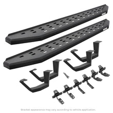Load image into Gallery viewer, Go Rhino 2022 Toyota Tundra CrwMx Kit w/RB20 Running Board + Brkts + 4 RB20 Drop Steps - Bedlnr Coat Brackets Go Rhino