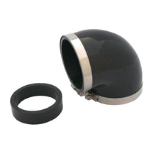 Load image into Gallery viewer, Spectre Coupler Elbow Reducer 3in. / 90 Degree w/2.5in. Insert (PVC) - Black Silicone Couplers & Hoses Spectre